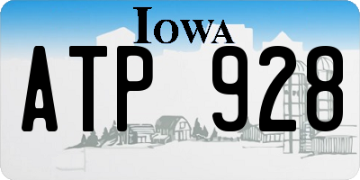 IA license plate ATP928