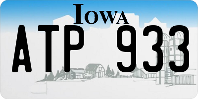 IA license plate ATP933