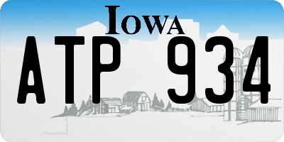 IA license plate ATP934