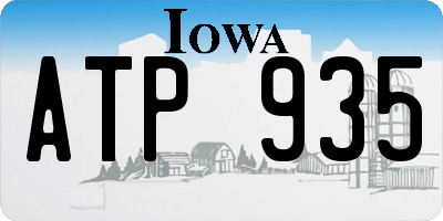 IA license plate ATP935