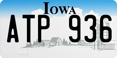 IA license plate ATP936