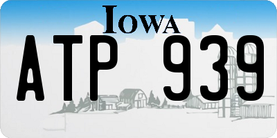 IA license plate ATP939