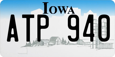 IA license plate ATP940