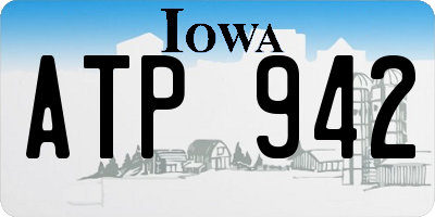 IA license plate ATP942
