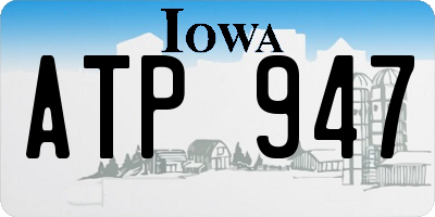 IA license plate ATP947