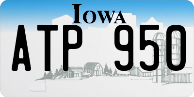 IA license plate ATP950