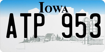 IA license plate ATP953