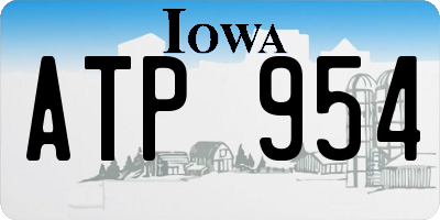 IA license plate ATP954