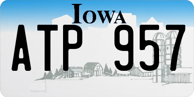 IA license plate ATP957