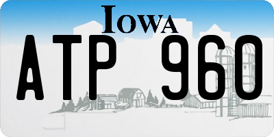 IA license plate ATP960