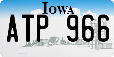 IA license plate ATP966