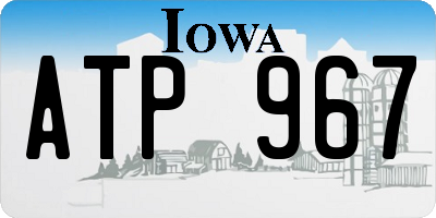 IA license plate ATP967