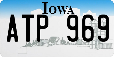 IA license plate ATP969