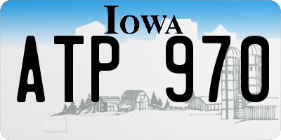 IA license plate ATP970