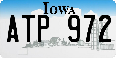 IA license plate ATP972