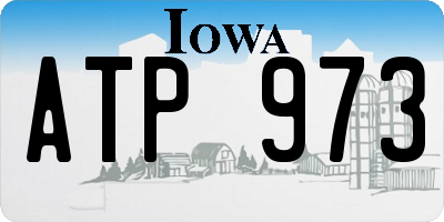IA license plate ATP973