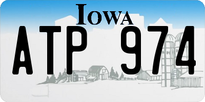 IA license plate ATP974