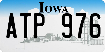 IA license plate ATP976