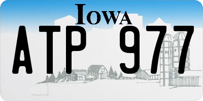 IA license plate ATP977