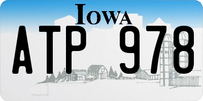 IA license plate ATP978