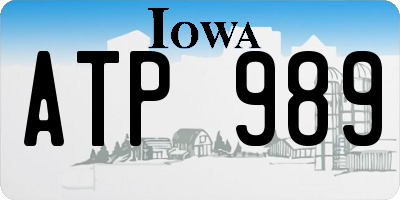 IA license plate ATP989