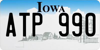 IA license plate ATP990