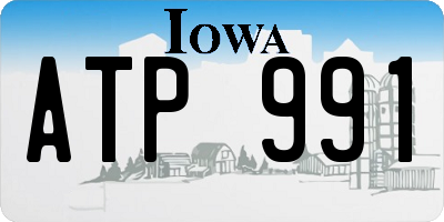 IA license plate ATP991