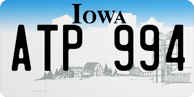 IA license plate ATP994