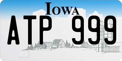 IA license plate ATP999