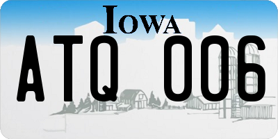 IA license plate ATQ006