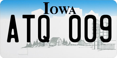 IA license plate ATQ009