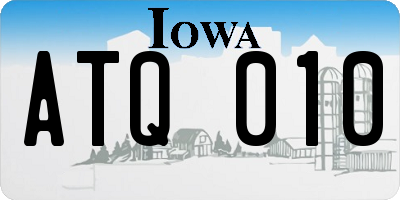 IA license plate ATQ010