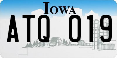 IA license plate ATQ019
