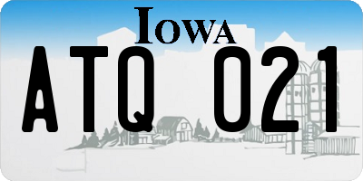 IA license plate ATQ021