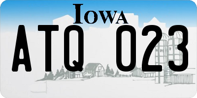IA license plate ATQ023
