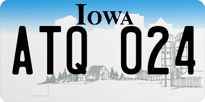 IA license plate ATQ024