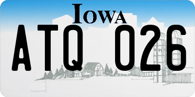 IA license plate ATQ026