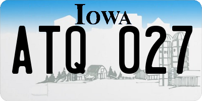 IA license plate ATQ027