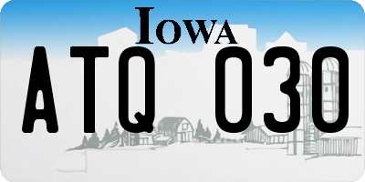 IA license plate ATQ030