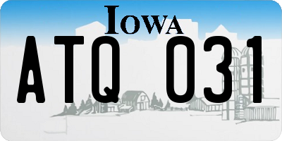 IA license plate ATQ031