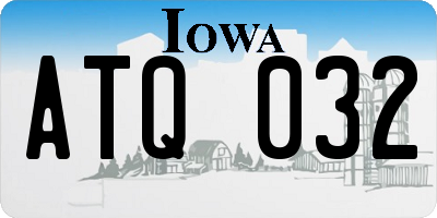 IA license plate ATQ032