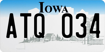 IA license plate ATQ034
