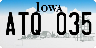 IA license plate ATQ035