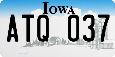 IA license plate ATQ037