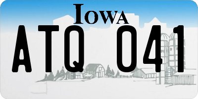 IA license plate ATQ041