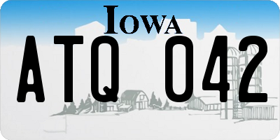 IA license plate ATQ042