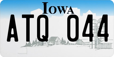 IA license plate ATQ044