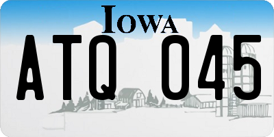 IA license plate ATQ045