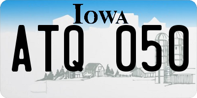 IA license plate ATQ050