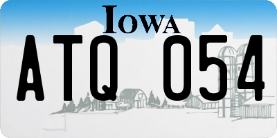 IA license plate ATQ054